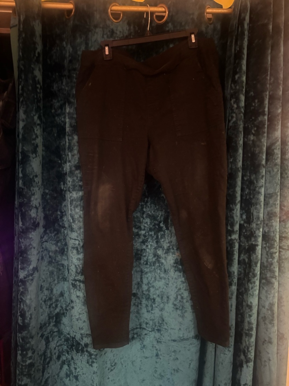 Bundle of 2 pair of black pants one pair of jeans.
